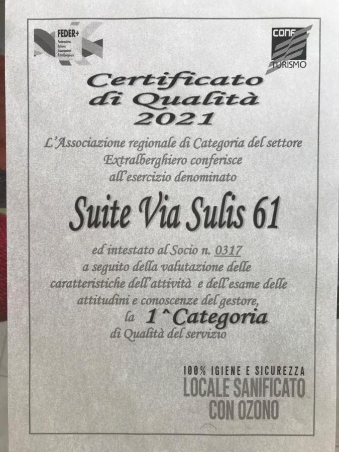 Suite Via Sulis 61 Cagliari Bagian luar foto